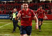 19 January 2019; Billy Holland of Munster celebrates after the Heineken Champions Cup Pool 2 Round 6 match between Munster and Exeter Chiefs at Thomond Park in Limerick. Photo by Diarmuid Greene/Sportsfile