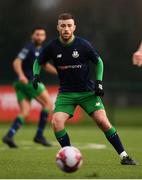 19 January 2019; Jack Byrne of Shamrock Rovers during a pre-season friendly match between Shamrock Rovers and Bray Wanderers at the Roadstone Sports and Social Club in Dublin. Photo by Harry Murphy/Sportsfile