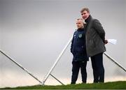 19 January 2019; Republic of Ireland U21 manager Stephen Kenny, right, and Republic of Ireland U15 manager Jason Donohue during the U16 International Friendly match between Republic of Ireland and Australia at the FAI National Training Centre in Abbotstown, Dublin. Photo by Stephen McCarthy/Sportsfile