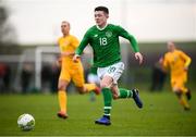 19 January 2019; Calum Kavanagh of Republic of Ireland during the U16 International Friendly match between Republic of Ireland and Australia at the FAI National Training Centre in Abbotstown, Dublin. Photo by Stephen McCarthy/Sportsfile