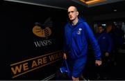 20 January 2019; Devin Toner of Leinster arrives ahead of the Heineken Champions Cup Pool 1 Round 6 match between Wasps and Leinster at the Ricoh Arena in Coventry, England. Photo by Ramsey Cardy/Sportsfile