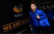 20 January 2019; Rob Kearney of Leinster arrives ahead of the Heineken Champions Cup Pool 1 Round 6 match between Wasps and Leinster at the Ricoh Arena in Coventry, England. Photo by Ramsey Cardy/Sportsfile