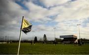 20 January 2019; A view of a corner flag prior to the Bank of Ireland Provincial Towns Cup Round 1 match between Carlow RFC and Kilkenny RFC at Carlow RFC in Oakpark, Carlow. Photo by David Fitzgerald/Sportsfile