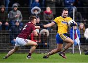 20 January 2019; Donie Smith of Roscommon in action against Eoghan Kerin of Galway during the Connacht FBD League Final match between Galway and Roscommon at Tuam Stadium in Galway. Photo by Sam Barnes/Sportsfile