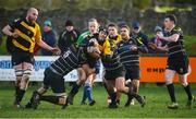 20 January 2019; Fiach Millward of Co Carlow RFC is tackled by Liam Phelan of Kilkenny RFC the Bank of Ireland Provincial Towns Cup Round 1 match between Co Carlow RFC and Kilkenny RFC at Carlow RFC in Oakpark, Carlow. Photo by David Fitzgerald/Sportsfile
