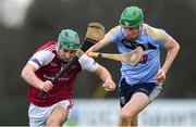 20 January 2019; Evan Niland of NUI Galway in action against Ian O'Shea of UCD during the Electric Ireland Fitzgibbon Cup Round 1 match between University College Dublin and NUI Galway at Billings Park in UCD, Belfield, Dublin. Photo by Piaras Ó Mídheach/Sportsfile