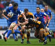 20 January 2019; Seán O'Brien of Leinster is tackled by Gaby Lovobalavu of Wasps during the Heineken Champions Cup Pool 1 Round 6 match between Wasps and Leinster at the Ricoh Arena in Coventry, England. Photo by Ramsey Cardy/Sportsfile