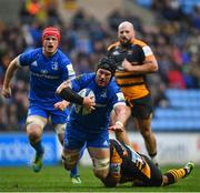 20 January 2019; Seán O'Brien of Leinster is tackled by Gaby Lovobalavu of Wasps during the Heineken Champions Cup Pool 1 Round 6 match between Wasps and Leinster at the Ricoh Arena in Coventry, England. Photo by Ramsey Cardy/Sportsfile