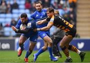 20 January 2019; Robbie Henshaw of Leinster is tackled by Josh Bassett of Wasps during the Heineken Champions Cup Pool 1 Round 6 match between Wasps and Leinster at the Ricoh Arena in Coventry, England. Photo by Ramsey Cardy/Sportsfile