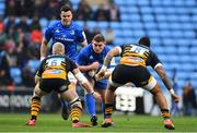 20 January 2019; Tadhg Furlong of Leinster is tackled by Ben Morris, left, and Jake Cooper-Woolley of Wasps during the Heineken Champions Cup Pool 1 Round 6 match between Wasps and Leinster at the Ricoh Arena in Coventry, England. Photo by Ramsey Cardy/Sportsfile