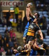 20 January 2019; James Ryan of Leinster in action against Will Rowlands of Wasps during the Heineken Champions Cup Pool 1 Round 6 match between Wasps and Leinster at the Ricoh Arena in Coventry, England. Photo by Ramsey Cardy/Sportsfile