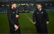 20 January 2019; Robbie Henshaw, left, and Seán O'Brien of Leinster following the Heineken Champions Cup Pool 1 Round 6 match between Wasps and Leinster at the Ricoh Arena in Coventry, England. Photo by Ramsey Cardy/Sportsfile