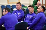 21 January 2019; Republic of Ireland assistant coach Robbie Keane, centre, during the FAI UEFA Pro Licence course at Johnstown House in Enfield, Co Meath. Photo by Seb Daly/Sportsfile