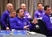 21 January 2019; Former Republic of Ireland international Andy Reid during the FAI UEFA Pro Licence course at Johnstown House in Enfield, Co Meath. Photo by Seb Daly/Sportsfile