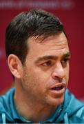 21 January 2019; Head coach Johann van Graan during a Munster Rugby press conference at University of Limerick in Limerick. Photo by Piaras Ó Mídheach/Sportsfile