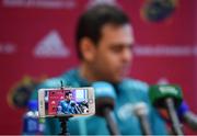 21 January 2019; Head coach Johann van Graan during a Munster Rugby press conference at University of Limerick in Limerick. Photo by Piaras Ó Mídheach/Sportsfile