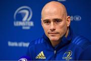 21 January 2019; Backs coach Felipe Contepomi during a Leinster Rugby press conference at Leinster Rugby Headquarters in UCD, Dublin. Photo by Ramsey Cardy/Sportsfile