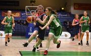 21 January 2019; Eimear Treacy of St Mary's Ballina in action against Anna Prendergast of Scoil Ruain Killenaule during the Subway All-Ireland Schools Cup U16 B Girls Final match between Scoil Ruain Killenaule and St Mary's Ballina at the National Basketball Arena in Tallaght, Dublin. Photo by David Fitzgerald/Sportsfile