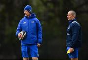 21 January 2019; Head coach Leo Cullen, left, and Senior coach Stuart Lancaster during Leinster Rugby squad training at Rosemount in UCD, Dublin. Photo by Ramsey Cardy/Sportsfile