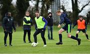 21 January 2019; Republic of Ireland assistant coaches Robbie Keane, centre, and Terry Connor, left, during the FAI UEFA Pro Licence course at Johnstown House in Enfield, County Meath. Photo by Seb Daly/Sportsfile