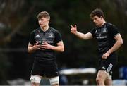 21 January 2019; Cian Prendergast, left, and Jack Dunne during Leinster Rugby squad training at Rosemount in UCD, Dublin. Photo by Ramsey Cardy/Sportsfile