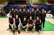 21 January 2019; The St Pats Navan team prior to the Subway All-Ireland Schools Cup U16 B Boys Final match between St Pats Navan and Colaiste Muire Crosshaven at the National Basketball Arena in Tallaght, Dublin. Photo by David Fitzgerald/Sportsfile