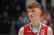 21 January 2019; Conor Maguire of Colaiste Muire Crosshaven following the Subway All-Ireland Schools Cup U16 B Boys Final match between St Pats Navan and Colaiste Muire Crosshaven at the National Basketball Arena in Tallaght, Dublin. Photo by David Fitzgerald/Sportsfile