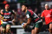 19 January 2019; Manu Tuilagi of Leicester Tigers during the Heineken Champions Cup Pool 4 Round 6 match between Leicester Tigers and Ulster at Welford Road in Leicester, England. Photo by Ramsey Cardy/Sportsfile