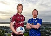 22 January 2019; Declan Kyne of Galway, left, and Cian Mackey of Cavan pose for a portrait during an Allianz Football League Media Event at the Loughrea Hotel in Loughrea, Co. Galway. Photo by Seb Daly/Sportsfile