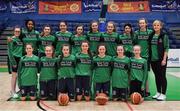 22 January 2019; The St Louis team prior to the Subway All-Ireland Schools Cup U19 C Girls Final match between St Louis Carrickmacross and Laurel Hill Limerick at the National Basketball Arena in Tallaght, Dublin. Photo by Brendan Moran/Sportsfile