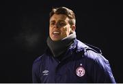 22 January 2019; Shelbourne manager Ian Morris during the Pre-season Friendly match between Bohemians and Shelbourne at the FAI National Training Centre in Abbotstown, Dublin. Photo by Harry Murphy/Sportsfile