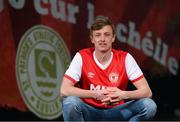 23 January 2019; Chris Forrester poses for a portrait, at Richmond Park in Inchicore, after signing for St Patrick's Athletic. Photo by Eóin Noonan/Sportsfile