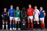 23 January 2019; Captains, from left, Greig Leidlaw of Scotland, Sergio Paresse of Italy, Rory Best of Ireland, Alun Wyn Jones of Wales, Owen Farrell of England, and Guilhem Guirado of France during the 2019 Guinness Six Nations Rugby Championship Launch at the Hurlingham Club in London, England. Photo by Ian Walton/Sportsfile