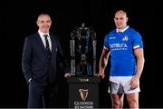 23 January 2019; Italy head coach Conor O’Shea and captain Sergio Paresse with the Six Nations trophy during the 2019 Guinness Six Nations Rugby Championship Launch at the Hurlingham Club in London, England. Photo by Ian Walton/Sportsfile