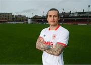 23 January 2019; Rhys McCabe poses for a portrait, at Richmond Park in Inchicore, after signing for St Patrick's Athletic. Photo by Eóin Noonan/Sportsfile
