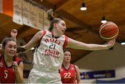 23 January 2019; Bronagh Power Cassidy of Holy Faith Clontarf in action against Eve Hannigan of St Vincent’s SS, Cork, during the Subway All-Ireland Schools Cup U19 A Girls Final match between Holy Faith Clontarf and St Vincent's SS, Cork, at the National Basketball Arena in Tallaght, Dublin. Photo by Piaras Ó Mídheach/Sportsfile