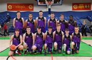 23 January 2019; The Waterpark College squad before the Subway All-Ireland Schools Cup U19 C Boys Final match between St Brendan's Belmullet and Waterpark College at the National Basketball Arena in Tallaght, Dublin. Photo by Piaras Ó Mídheach/Sportsfile