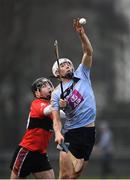 23 January 2019; Huw Lawlor of UCD in action against Colm Roche of UCC during the Electric Ireland Fitzgibbon Cup Group A Round 2 match between University College Cork and University College Dublin at Mardyke in Cork. Photo by Stephen McCarthy/Sportsfile