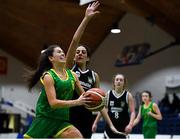 23 January 2019; Ellen Power of Coláiste Einde in action against Tania Salvado of Pobailscoil Inbhear Sceine Kenmare during the Subway All-Ireland Schools Cup U16 A Girls Final match between Coláiste Einde and Pobailscoil Inbhear Sceine Kenmare at the National Basketball Arena in Tallaght, Dublin. Photo by Piaras Ó Mídheach/Sportsfile
