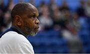 23 January 2019; Holy Faith Clontarf coach Jerome Westbrooks during the Subway All-Ireland Schools Cup U19 A Girls Final match between Holy Faith Clontarf and St Vincent's SS, Cork, at the National Basketball Arena in Tallaght, Dublin. Photo by Piaras Ó Mídheach/Sportsfile