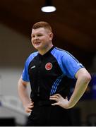 23 January 2019; Referee Mark Gilleran during the Subway All-Ireland Schools Cup U16 C Boys Final match between Le Chéile Tyrellstown and Mount St Michael Rosscarbery at the National Basketball Arena in Tallaght, Dublin. Photo by Piaras Ó Mídheach/Sportsfile