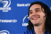 24 January 2019; James Lowe during a Leinster Rugby press conference at the RDS Arena in Dublin. Photo by Eóin Noonan/Sportsfile