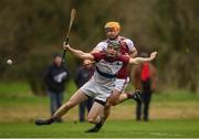 24 January 2019; Kevin O'Brien of University of Limerick in action against Paul Hoban of N.U.I. Galway during the Electric Ireland Fitzgibbon Cup Group A Round 2 match between  N.U.I. Galway and University of Limerick at the National University of Ireland in Galway. Photo by Harry Murphy/Sportsfile