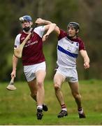 24 January 2019; Liam Forde of N.U.I. Galway in action against Evan Cody of University of Limerick during the Electric Ireland Fitzgibbon Cup Group A Round 2 match between N.U.I. Galway and University of Limerick at the National University of Ireland in Galway. Photo by Harry Murphy/Sportsfile