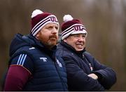 24 January 2019; University of Limerick manager Gary Kirby, right, during the Electric Ireland Fitzgibbon Cup Group A Round 2 match between N.U.I. Galway and University of Limerick at the National University of Ireland in Galway. Photo by Harry Murphy/Sportsfile