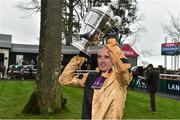 24 January 2019; Ruby Walsh with the Thyestes Handicap after winning the Goffs Thyestes Handicap Steeplechase with Invitation Only during Gowran Park Racing at Gowran Park Racecourse in Kilkenny. Photo by Matt Browne/Sportsfile