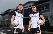 24 January 2019; Sean Carrabine, left, and Niall Murphy of Sligo in attendance at the launch of the 2019 O'Neill's Sligo GAA Jersey, which took place at the team sponsors AbbVie's Manorhamilton Road facility in Sligo. Photo by Sam Barnes/Sportsfile