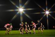 24 January 2019; CIT and DCU Dóchas Éireann players contest a loose ball during the Electric Ireland Fitzgibbon Cup Group C Round 2 match between DCU Dóchas Éireann and Cork Institute of Technology at DCU Sportsgrounds in Dublin. Photo by Stephen McCarthy/Sportsfile