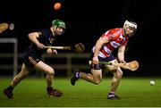 24 January 2019; John Cooper of CIT and Fergal Whitely of DCU Dóchas Éireann during the Electric Ireland Fitzgibbon Cup Group C Round 2 match between DCU Dóchas Éireann and Cork Institute of Technology at DCU Sportsgrounds in Dublin. Photo by Stephen McCarthy/Sportsfile