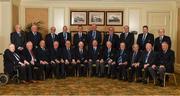 25 January 2019; Leinster Rugby past Presidents with current President Lorcan Balfe, front row, centre, at the Intercontinental Hotel in Dublin, ahead of the Guinness PRO14 Round 14 match between Leinster and Scarlets at the RDS Arena in Dublin. Photo by Ramsey Cardy/Sportsfile